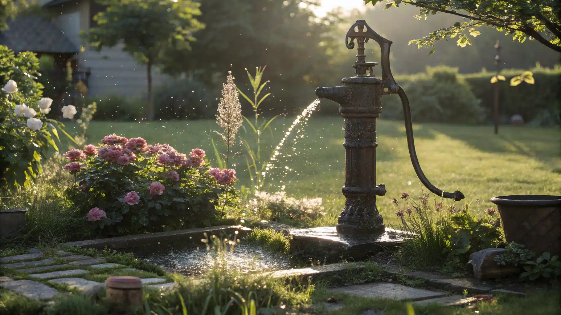 Comment fonctionne une pompe à eau de jardin ?