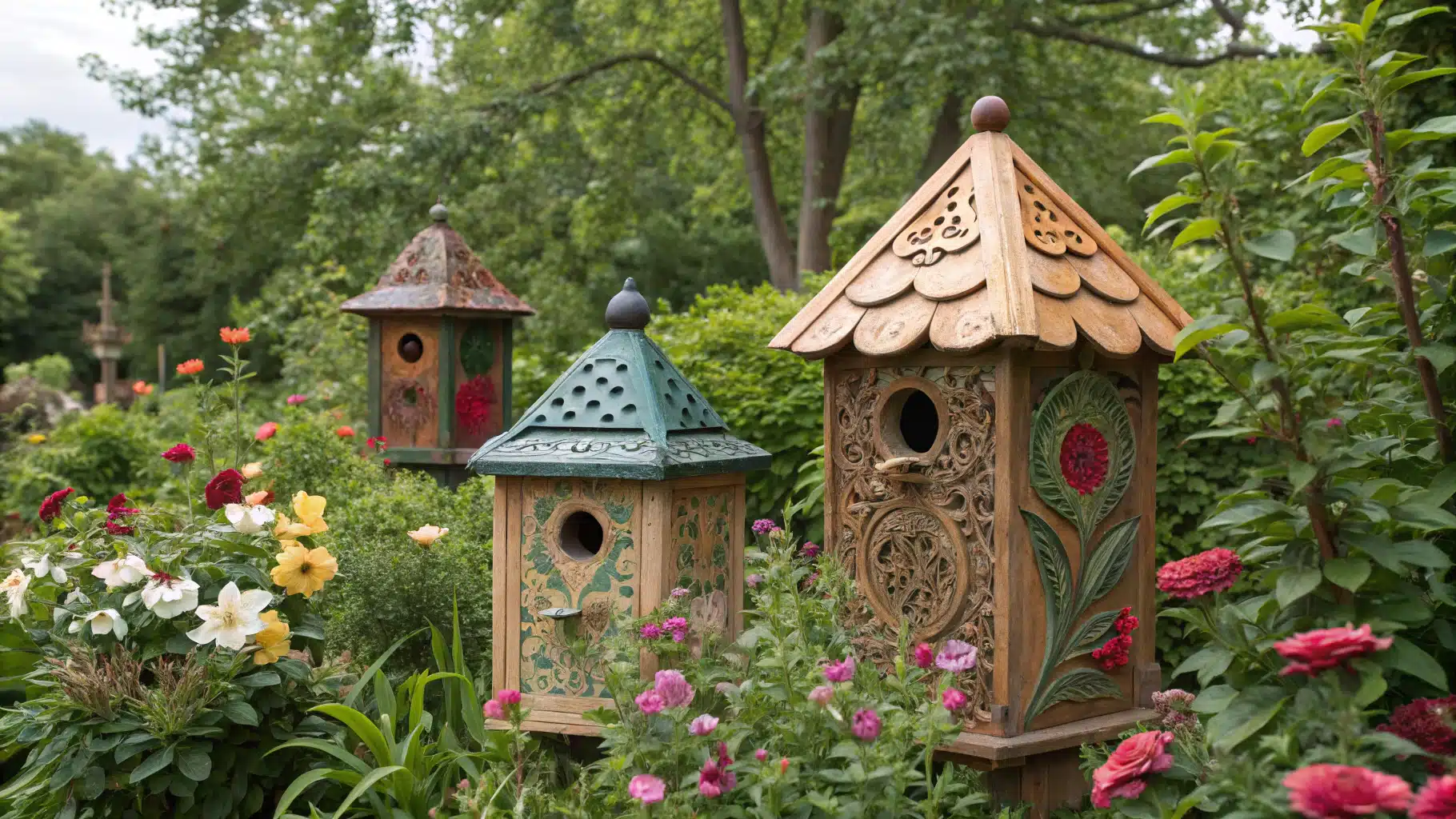 Fabriquer des nichoirs artistiques pour attirer la faune locale