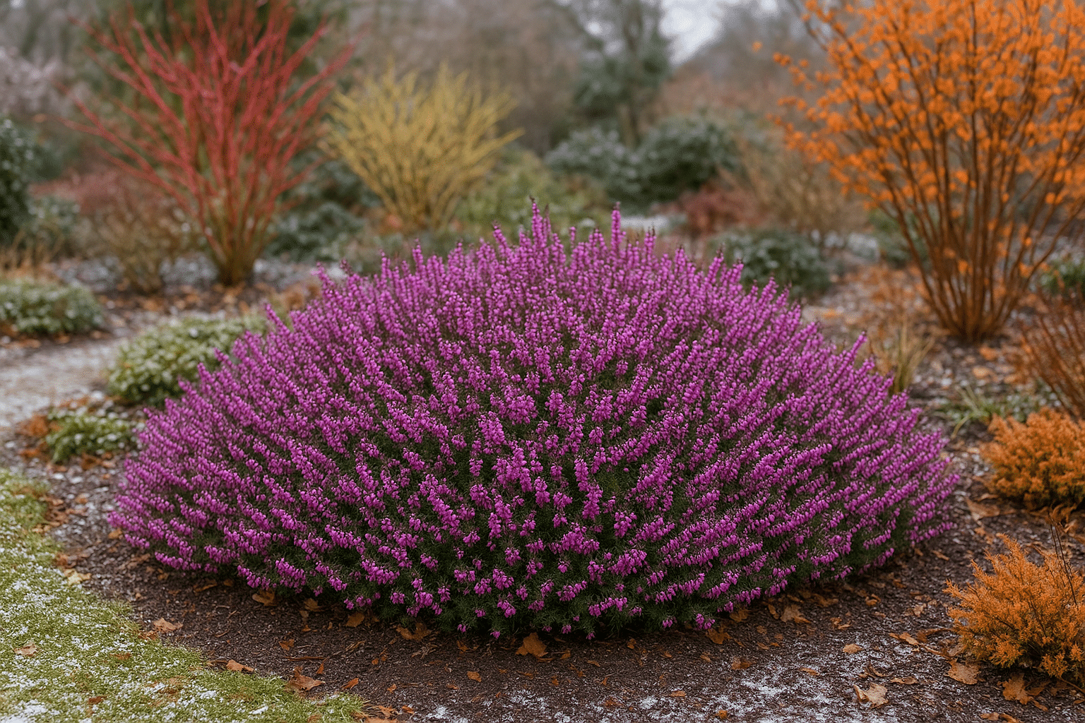 Entretenir un massif de bruyères sans produits chimiques